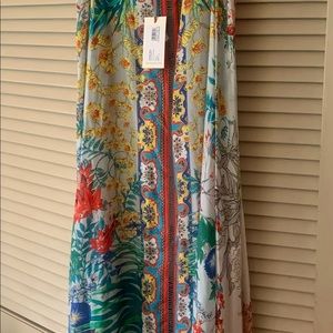 Johnny Was floral silk sundress